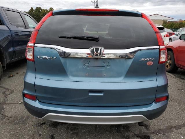 5J6RM4H74FL032665 - 2015 HONDA CR-V EXL BLUE photo 6