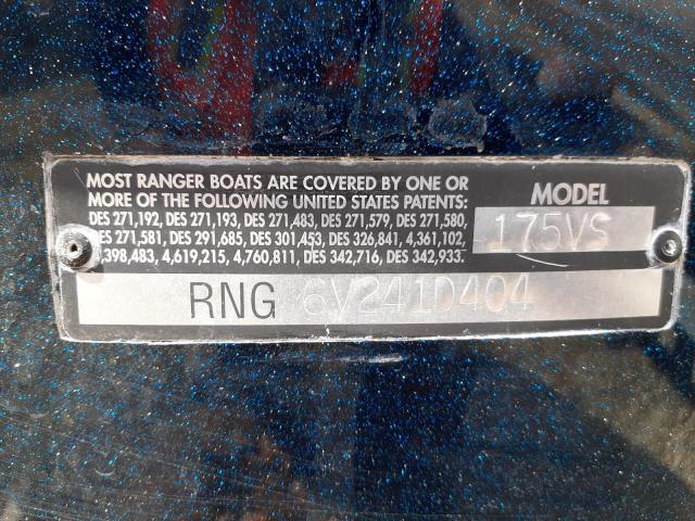 RNG6V241D404 - 2004 LAND ROVER BOAT BLUE photo 10