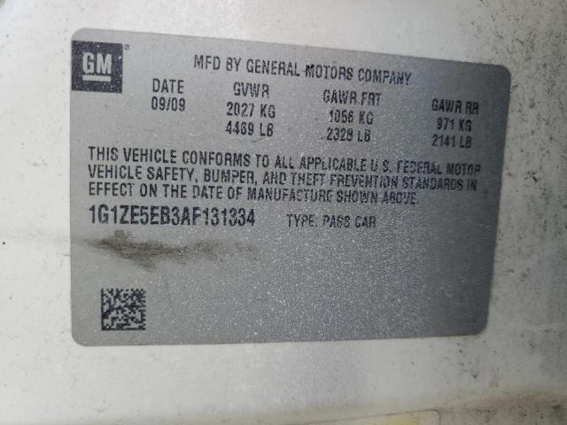 1G1ZE5EB3AF131334 - 2010 CHEVROLET MALIBU LTZ თეთრი ფოტო 12