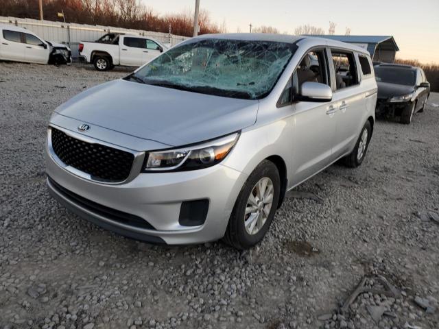 KNDMA5C16G6181189 - 2016 KIA SEDONA L SILVER photo 1