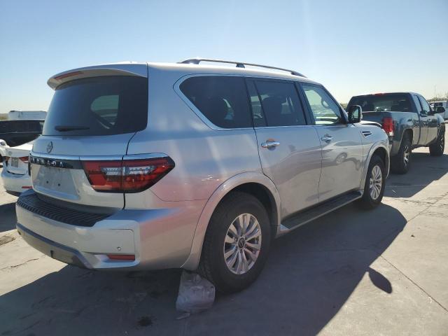 JN8AY2AC4P9181969 - 2023 NISSAN ARMADA S SILVER photo 3