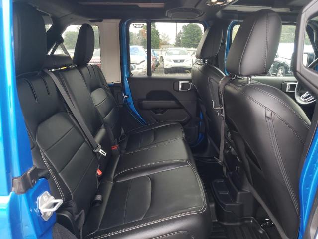 1C4JJXP68MW847646 - 2021 JEEP WRANGLER U SAHARA 4XE BLUE photo 10