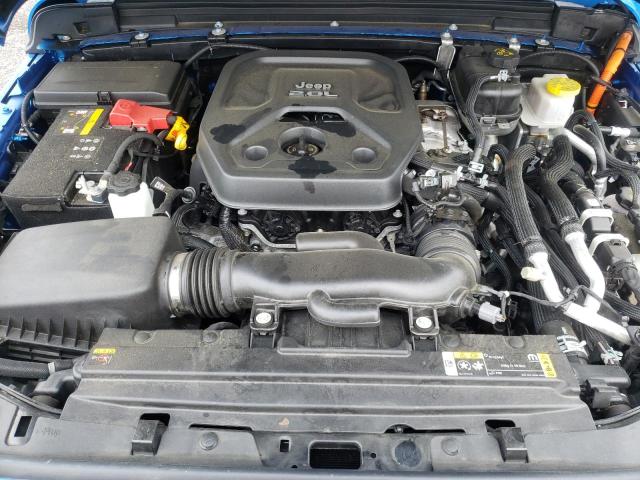 1C4JJXP68MW847646 - 2021 JEEP WRANGLER U SAHARA 4XE BLUE photo 11