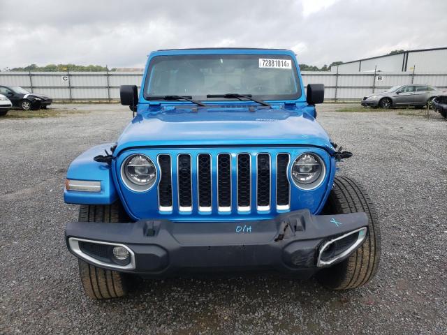 1C4JJXP68MW847646 - 2021 JEEP WRANGLER U SAHARA 4XE BLUE photo 5