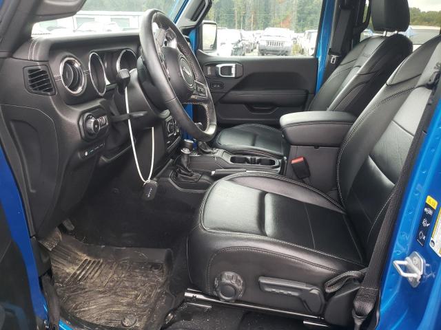 1C4JJXP68MW847646 - 2021 JEEP WRANGLER U SAHARA 4XE BLUE photo 7