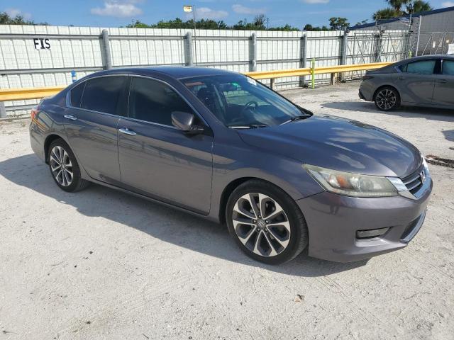 1HGCR2F58FA222761 - 2015 HONDA ACCORD SPORT GRAY photo 4