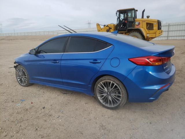 KMHD04LB0JU533705 - 2018 HYUNDAI ELANTRA SPORT BLUE photo 2