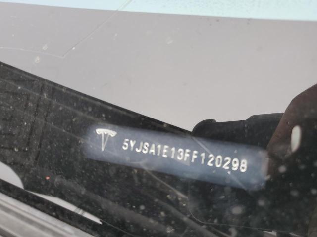 5YJSA1E13FF120298 - 2015 TESLA MODEL S შავი ფოტო 12