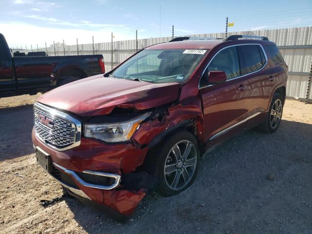 1GKKNPLS8KZ126805 - 2019 GMC ACADIA DENALI RED photo 1