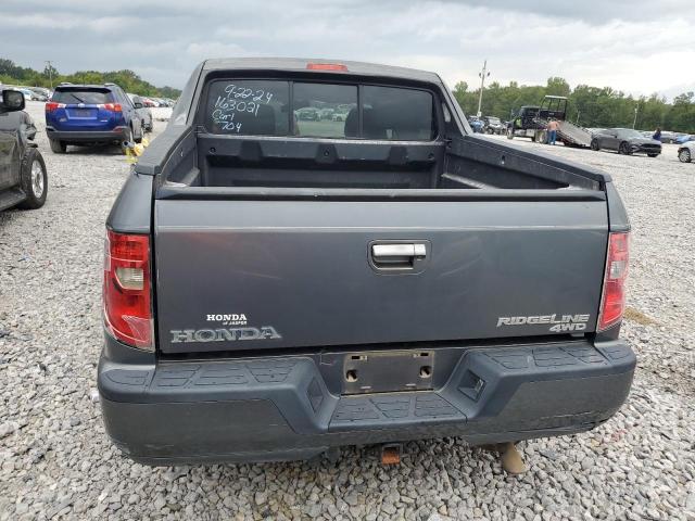 5FPYK1F52AB007516 - 2010 HONDA RIDGELINE RTL GRAY photo 6