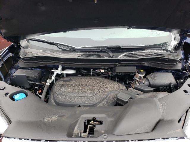 5FNYF8H57NB029696 - 2022 HONDA PASSPORT EXL BLUE photo 12