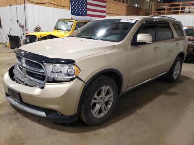 1C4RDJDG9CC181076 - 2012 DODGE DURANGO CREW BEIGE photo 1