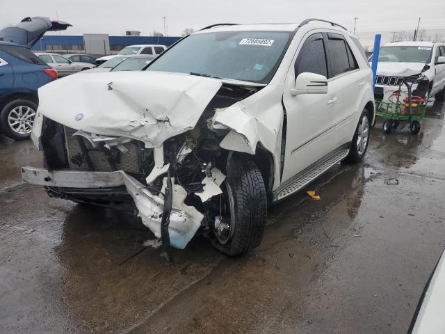 4JGBB8GB3BA701083 - 2011 MERCEDES-BENZ ML 350 4MATIC WHITE photo 1