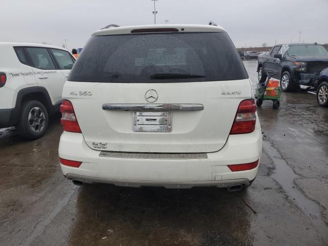 4JGBB8GB3BA701083 - 2011 MERCEDES-BENZ ML 350 4MATIC WHITE photo 6