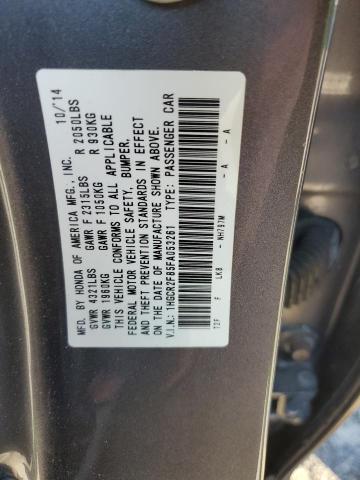 1HGCR2F85FA053261 - 2015 HONDA ACCORD EXL GRAY photo 12