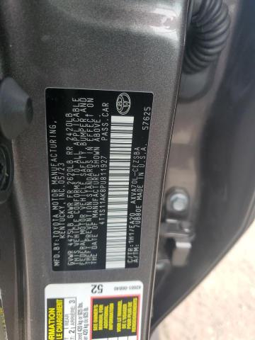 4T1S11AK8PU811927 - 2023 TOYOTA CAMRY SE NIGHT SHADE BLACK photo 12