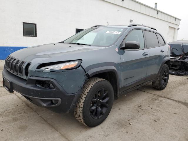 1C4PJMBS8FW673139 - 2015 JEEP CHEROKEE TRAILHAWK GRAY photo 1