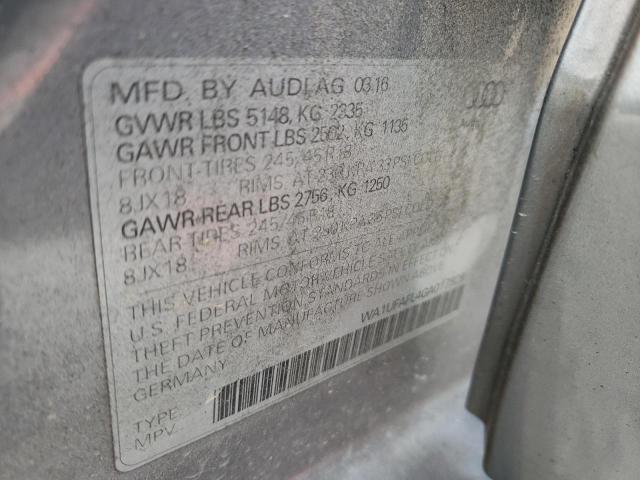 WA1UFAFL4GA017938 - 2016 AUDI A4 ALLROAD PREMIUM PLUS SILVER photo 13