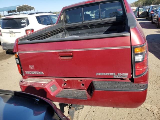 2HJYK16576H504082 - 2006 HONDA RIDGELINE RTL BURGUNDY photo 6