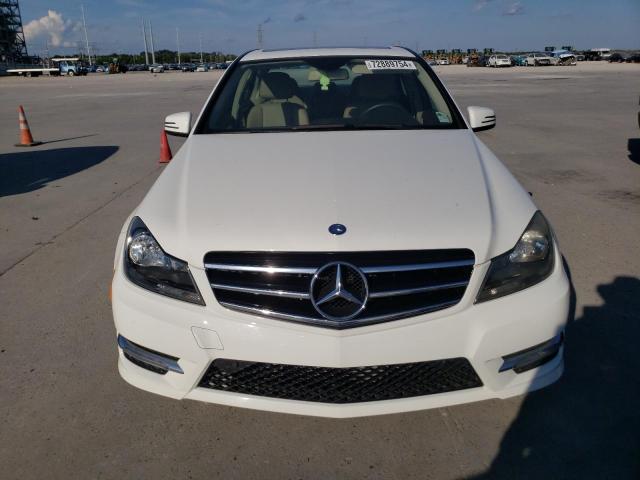 WDDGF4HB5EA959217 - 2014 MERCEDES-BENZ C 250 WHITE photo 5