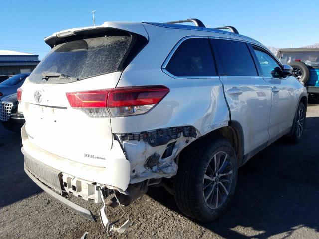 5TDJZRFH3KS567704 - 2019 TOYOTA HIGHLANDER SE WHITE photo 3