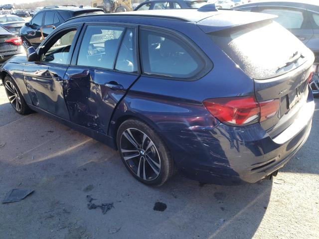 WBA8K3C59KA484413 - 2019 BMW 330XI Синий фото 2