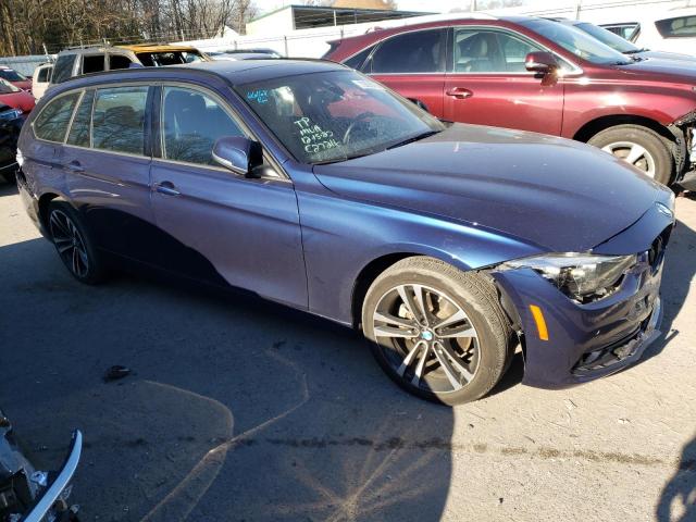 WBA8K3C59KA484413 - 2019 BMW 330XI Синий фото 4
