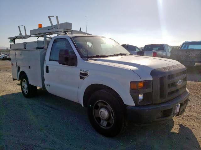 1FTWF30578EA29435 - 2008 FORD F350 SRW SUPER DUTY WHITE photo 1