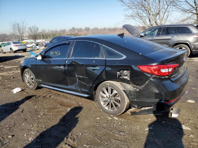 5NPE34AF3HH514172 - 2017 HYUNDAI SONATA SPORT BLACK photo 2