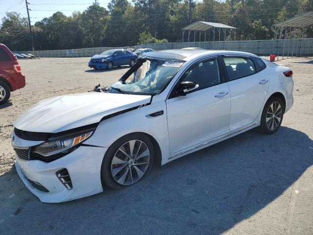 5XXGV4L21GG045753 - 2016 KIA OPTIMA SXL WHITE photo 1