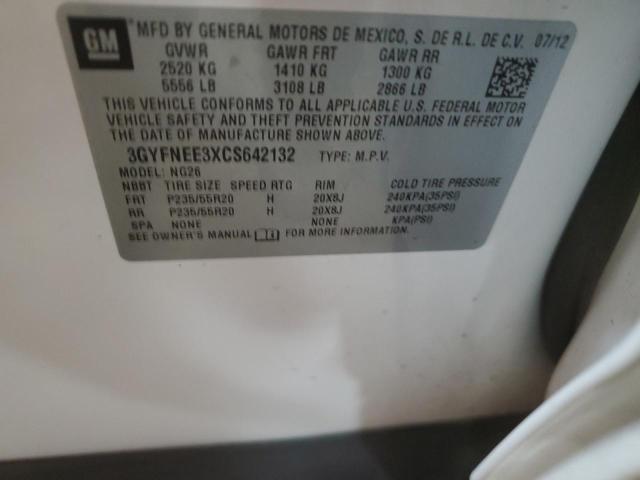 3GYFNEE3XCS642132 - 2012 CADILLAC SRX PERFORMANCE COLLECTION 白色 照片 13