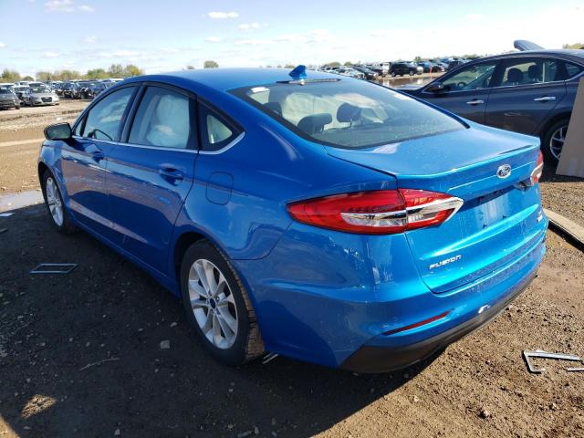 3FA6P0HD8LR246057 - 2020 FORD FUSION SE BLUE photo 2