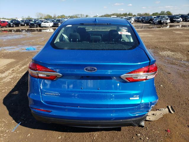 3FA6P0HD8LR246057 - 2020 FORD FUSION SE BLUE photo 6