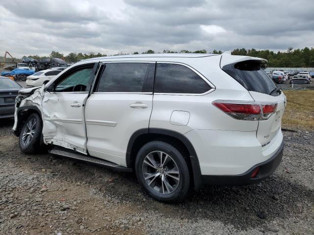 5TDJKRFH1GS280566 - 2016 TOYOTA HIGHLANDER XLE WHITE photo 2