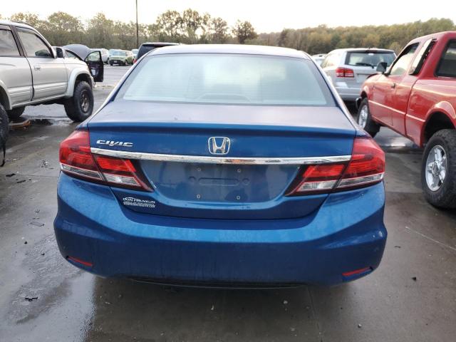 19XFB2F91DE279655 - 2013 HONDA CIVIC EXL BLUE photo 6