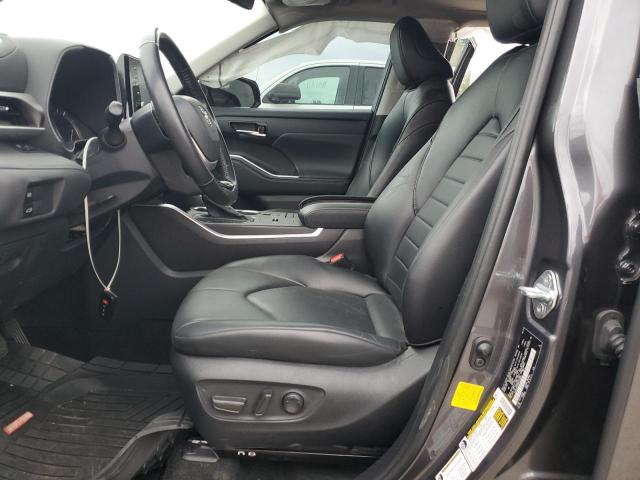 5TDGZRAH3NS538838 - 2022 TOYOTA HIGHLANDER XLE GRAY photo 7