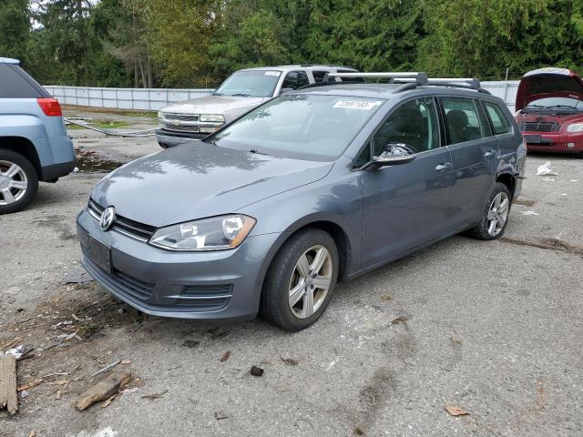 3VWCA7AU6FM507914 - 2015 VOLKSWAGEN GOLF SPORT TDI S GRAY photo 1