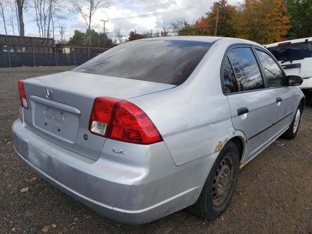 2HGES16455H512969 - 2005 HONDA CIVIC DX SILVER photo 3