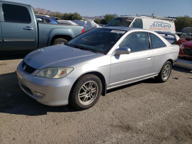 1HGEM22945L026805 - 2005 HONDA CIVIC EX SILVER photo 1