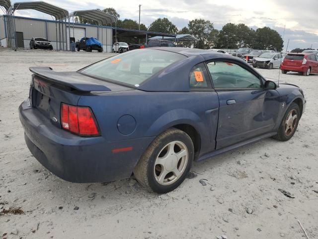 1FAFP40402F150633 - 2002 FORD MUSTANG BLUE photo 3