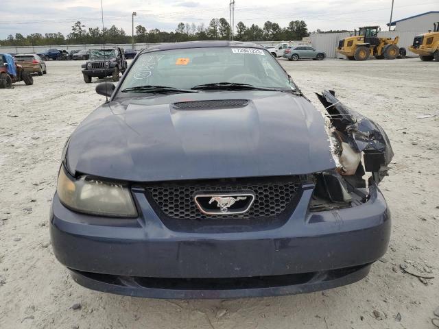 1FAFP40402F150633 - 2002 FORD MUSTANG BLUE photo 5