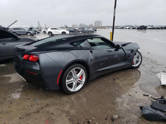 1G1YB2D72H5118137 - 2017 CHEVROLET CORVETTE STINGRAY 1LT GRAY photo 3