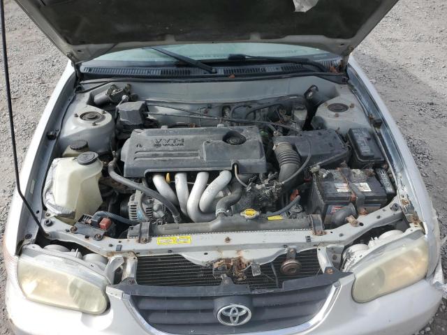 2T1BR12E72C524140 - 2002 TOYOTA COROLLA CE SILVER photo 11