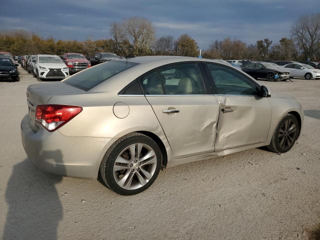 1G1PH5S96B7266318 - 2011 CHEVROLET CRUZE LTZ GOLD photo 3