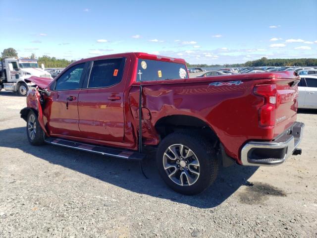 3GCPDDEK0PG134954 - 2023 CHEVROLET SILVERADO K1500 LT BURGUNDY photo 2