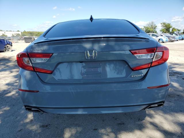 1HGCV1F33NA044177 - 2022 HONDA ACCORD SPORT GRAY photo 6