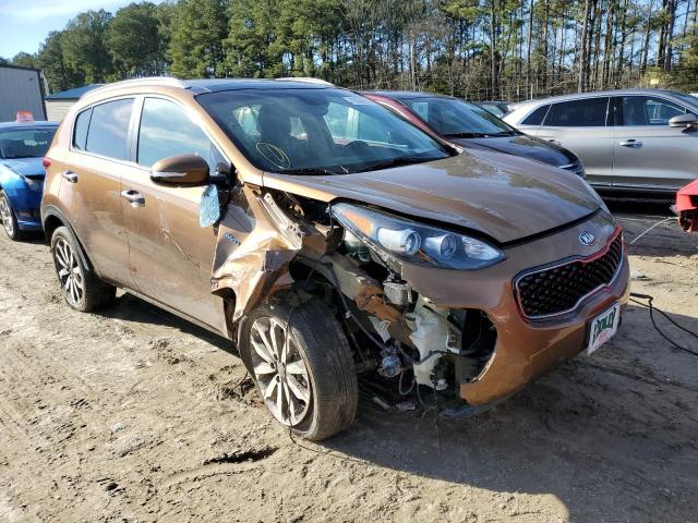 KNDPNCAC6H7146948 - 2017 KIA SPORTAGE EX ORANGE photo 4