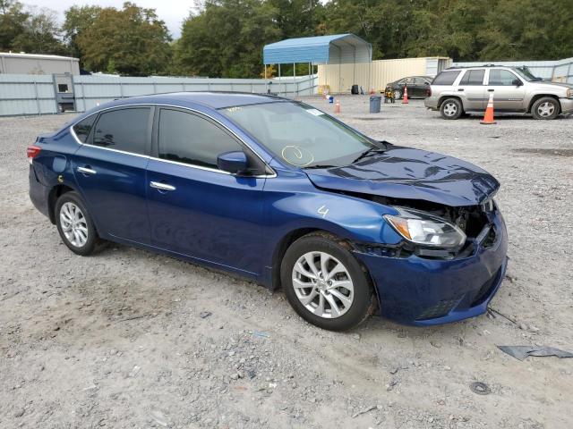 3N1AB7AP7KY256988 - 2019 NISSAN SENTRA S BLUE photo 4