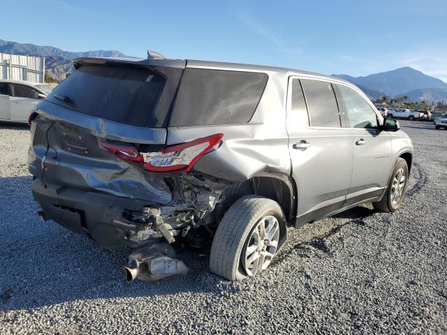 1GNERFKW5LJ268418 - 2020 CHEVROLET TRAVERSE LS GRAY photo 3