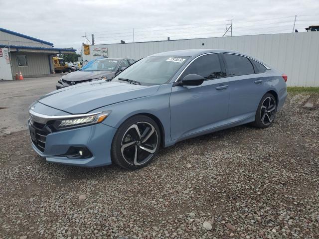 1HGCV1F37NA000442 - 2022 HONDA ACCORD SPORT GRAY photo 1